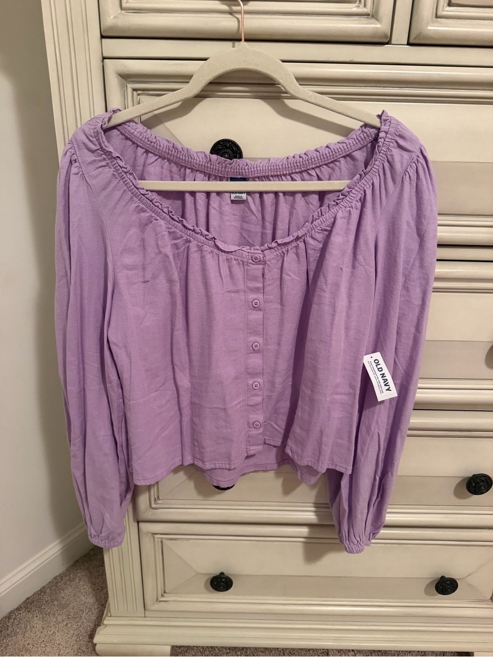 NWT Old Navy Long Sleeve Button-Down Top